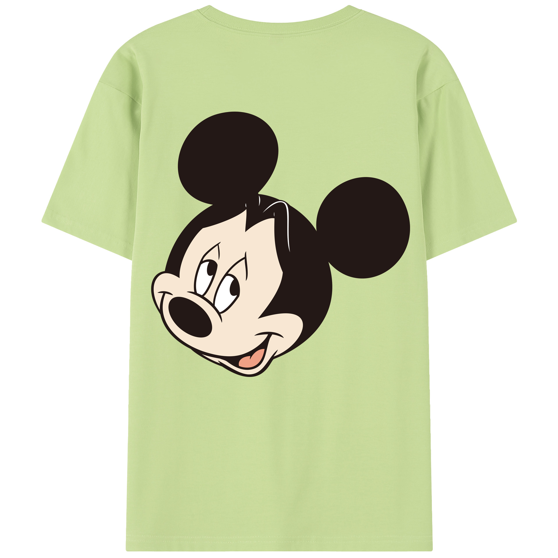 （画像用） ミッキーマウス Mickey Mouse 綿100％半袖Tシャツ（背面プリント）